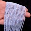 Natural Blue Chalcedony 2mm-3mm Faceted Rondelle Beads | 13inch Strand | AAA+ Blue Chalcedony Semi Precious Gemstone Loose Beads for Jewelry - Image 2