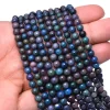 Black Ethiopian Welo Opal Fire 4mm-7mm Smooth Round Beads | Natural Ethiopian Opal Gemstone Welo Opal Loose Round Beads | 16inch Strand - Image 4