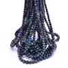 Black Ethiopian Welo Opal Fire 4mm-7mm Smooth Round Beads | Natural Ethiopian Opal Gemstone Welo Opal Loose Round Beads | 16inch Strand - Image 3