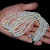 Natural Ethiopian Welo Opal Fire Round Faceted Beads | Gemstone 3mm-6mm Loose Beads 17inch Strand | Ethiopian Opal Gemstone Welo Opal Beads - Image 2