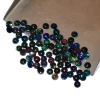AAA+ Black Ethiopian Opal 3mm Loose Gemstone Round Cabochon | Natural Ethiopian Welo Opal Multi Fire Precious Gemstone Flat Back Cabs Lot - Image 3