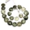 Green Rutilated Quartz 12mm Heart, AAA+ Gemstone Faceted Briolette Beads, Natural Green Rutile Semi Precious Gemstone Beads | 8inch Strand - Image 2