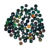 AAA+ Black Ethiopian Opal 3mm Loose Gemstone Round Cabochon | Natural Ethiopian Welo Opal Multi Fire Precious Gemstone Flat Back Cabs Lot - Image 4