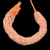 Peach Moonstone Gemstone 2mm-3mm Faceted Rondelle Beads | 13inch Strand | Natural AAA+ Moonstone Semi Precious Gemstone Beads for Jewelry