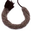 AAA+ Chocolate Moonstone 2mm-3mm Micro Faceted Rondelle Beads | 13" Strand | Natural Chocolate Moonstone Semi Precious Gemstone Loose Beads - Image 2