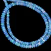 AAA+ Blue Ethiopian Welo Opal Gemstone Faceted 3.5mm-5.5mm Rondelle Beads | Natural Ethiopian Welo Fire Opal Gemstone Rondelle | 16" Strand - Image 5