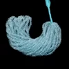 AAA+ Aquamarine 4mm-6mm Rondelle Faceted Beads | Natural Aquamarine Semi Precious Gemstone Loose Beads for Jewelry Making | 16inch Strand