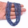 Natural Multi Blue Sapphire Gemstone Smooth Oval Beads | 16inch Strand | AAA+ Blue Sapphire Precious Gemstone Smooth Beads Shaded Strand