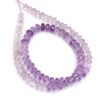 AAA+ Amethyst Gemstone 5mm-7mm Faceted Rondelle Beads | 14inch Strand | Natural Multi Pink Amethyst Semi Precious Gemstone Shaded Strand