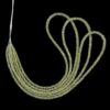 AAA+ Lemon Green Sapphire 2.50mm-4mm Faceted Rondelle Beads | 16inch Strand | Natural Yellow Sapphire Precious Gemstone Loose Hand Cut Beads - Image 2