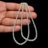 AAA+ Grey Sapphire 2.50mm-4.50mm Faceted Rondelle Beads | 16inch Strand | Natural Grey Sapphire Precious Gemstone Loose Beads for Jewelry - Image 3