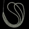 AAA+ Grey Sapphire 2.50mm-4.50mm Faceted Rondelle Beads | 16inch Strand | Natural Grey Sapphire Precious Gemstone Loose Beads for Jewelry