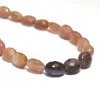 AAA+ Multi Moonstone Gemstone 8x10mm Oval Faceted Beads | 8inch Strand | Natural Moonstone Semi Precious Gemstone Loose Beads for Jewelry