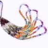 AAA+ Multi Sapphire 3mm-5mm Teardrop Briolette Faceted Beads | 16inch Strand | Natural Multi Sapphire Precious Gemstone Loose Drop Beads - Image 3