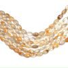 Gold Rutilated Quartz 7x10mm Oval Beads, Golden Rutile Gemstone Faceted Beads | 8inch Strand | Rutilated Quartz Semi Precious Gemstone Beads - Image 2
