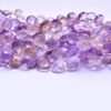 AAA Ametrine Gemstone Faceted Heart Briolettes | 7mm, 8mm Heart Beads 8inch Strand | Natural Ametrine Semi Precious Gemstone Heart Briolette - Image 4