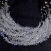 AAA White Rainbow Moonstone Teardrop Briolette | 6inch Strand 3x5mm Faceted Drops | Natural Blue Fire Semi Precious Gemstone Briolette Beads - Image 2