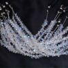 AAA White Rainbow Moonstone Teardrop Briolette | 6inch Strand 3x5mm Faceted Drops | Natural Blue Fire Semi Precious Gemstone Briolette Beads