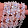 AAA White Rainbow Moonstone 7mm-8mm Heart Briolette | 8" Strand | Natural Blue Fire Moonstone Semi Precious Gemstone Loose Briolette Beads - Image 2
