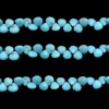 Natural Rare Turquoise Heart 5mm-6mm Beads, Gemstone Briolettes | AAA+ Arizona Turquoise Faceted Semi Precious Gemstone Beads | 8" Strand