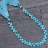 Natural Rare Turquoise Heart 5mm-6mm Beads, Gemstone Briolettes | AAA+ Arizona Turquoise Faceted Semi Precious Gemstone Beads | 8" Strand - Image 3