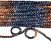 Pietersite Gemstone 3mm-4mm Faceted Beads | Natural Pietersite Semi Precious Gemstone Loose Rondelle Faceted Beads for Jewelry | 13" Strand