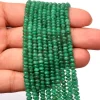 AAA+ Emerald Precious Gemstone 3mm-5mm Smooth Rondelle Beads | 16inch Strand | Natural Green Emerald Precious Gemstone Graduating Beads - Image 3