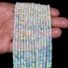 AAA+ Ethiopian Welo Opal Gemstone Smooth 3mm-5mm Rondelle Beads | Natural Ethiopian Welo Fire Opal Gemstone Loose Rondelle | 18inch Strand - Image 3