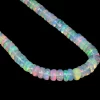 AAA+ Ethiopian Welo Opal Gemstone Smooth 3mm-5mm Rondelle Beads | Natural Ethiopian Welo Fire Opal Gemstone Loose Rondelle | 18inch Strand - Image 5