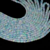 AAA+ Ethiopian Welo Opal Gemstone Smooth 3mm-5mm Rondelle Beads | Natural Ethiopian Welo Fire Opal Gemstone Loose Rondelle | 18inch Strand