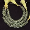 AAA+ Green Amethyst Color Quartz 7x5mm Faceted Teardrop Briolette | 7inch Strand | Green Amethyst Hydro Quartz Drops Loose Beads - Image 2