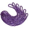 AAA+ African Amethyst 4mm-5mm Round Faceted Beads | 16" Strand | Deep Purple Natural Amethyst Semi Precious Gemstone Round Beads for Jewelry - Image 3