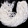 AAA White Moonstone Gemstone Oval Faceted Beads | 14inch Strand | Natural Moonstone Semi Precious Gemstone 7x5mm Oval Loose Bead for Jewelry