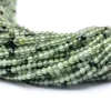 Green Rutilated Quartz Gemstone Rondelle 2mm Faceted Beads | 13inch Strand | Natural Green Rutile Semi Precious Gemstone Beads for Jewelry - Image 2