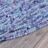 Natural Blue Fluorite Gemstone 3mm Faceted Beads | 13inch Strand | AAA+ Blue Fluorite Semi Precious Gemstone Round Beads for Jewelry Making - Image 3