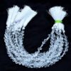 AAA+ Crystal Quartz Gemstone 5mm-6mm Faceted Heart Briolette Loose Beads | Natural Clear Crystal Semi Precious Gemstone Beads | 8inch Strand - Image 2