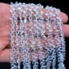 AAA+ Crystal Quartz Gemstone 5mm-6mm Faceted Heart Briolette Loose Beads | Natural Clear Crystal Semi Precious Gemstone Beads | 8inch Strand - Image 3