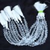 AAA+ Crystal Quartz Gemstone 5mm-6mm Faceted Heart Briolette Loose Beads | Natural Clear Crystal Semi Precious Gemstone Beads | 8inch Strand - Image 5