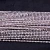 AAA+ Chocolate Moonstone 2mm-3mm Micro Faceted Beads | 13" Strand | Natural Moonstone Semi Precious Faceted Gemstone Beads | SILVER COATED - Image 2