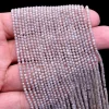 AAA+ Chocolate Moonstone 2mm-3mm Micro Faceted Beads | 13" Strand | Natural Moonstone Semi Precious Faceted Gemstone Beads | SILVER COATED - Image 3