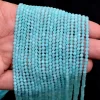AAA+ Amazonite Gemstone 3mm-4mm Micro Faceted Beads | 13" Strand | Natural Amazonite Semi Precious Gemstone Roundel Beads for Jewelry Making - Image 3