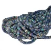 AAA+ Black Ethiopian Welo Opal Fire 3mm-5mm Faceted Rondelle Beads | Natural Ethiopian Opal Gemstone Welo Opal Rondelle Beads | 8inch Strand - Image 2