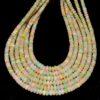 Natural Ethiopian Welo Opal Fire Rondelle Beads | 3mm-6mm Beads 8inch Strand | AAA+ Ethiopian Opal Semi Precious Gemstone | Welo Opal Beads - Image 4