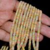 Natural Ethiopian Welo Opal Fire Rondelle Beads | 3mm-6mm Beads 8inch Strand | AAA+ Ethiopian Opal Semi Precious Gemstone | Welo Opal Beads - Image 2