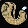 Natural Ethiopian Welo Opal Fire Rondelle Beads | 3mm-6mm Beads 8inch Strand | AAA+ Ethiopian Opal Semi Precious Gemstone | Welo Opal Beads