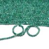 AAA+ Green Moonstone 2mm-3mm Micro Faceted Beads | 13inch Strand | Natural Moonstone Semi Precious Faceted Gemstone Beads | SILVER COATED - Image 4