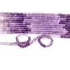 AAA+ Amethyst 3mm-4mm Faceted Rondelle Beads | 13" Strand | Natural Multi Amethyst Semi Precious Gemstone Handcut Loose Beads for Jewelry - Image 3