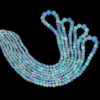 Natural AAA+ Ethiopian Welo Opal Fire Gemstone 3mm-6mm Round Smooth Beads | 17inch Strand | Ethiopian Opal Precious Gemstone Welo Opal Beads