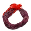 Natural Ruby Gemstone 3mm-4mm Faceted Rondelle Beads | 13inch Strand | Ruby Precious Gemstone Loose Rondelle Beads Shaded Strand for Jewelry - Image 2