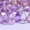 AAA Ametrine Teardrop Faceted Briolette Beads | 5x8mm Drops 8inch Strand | Natural Ametrine Semiprecious Gemstone Teardrop Beads for Jewelry - Image 3